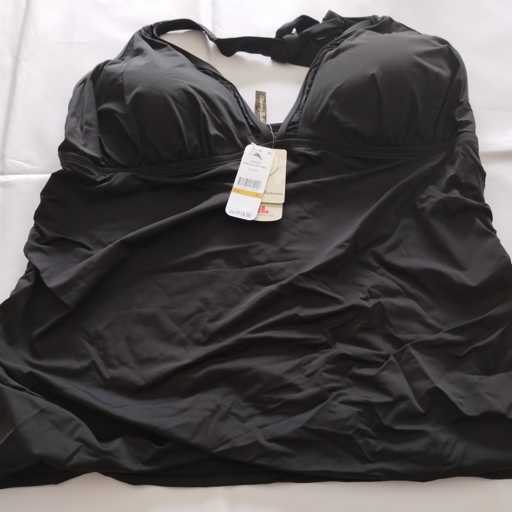 Tommy Bahama Black Tankini Swimwear with Built-in Support